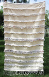 Vintage Tribal Moroccan Handcrafted Wedding Blanket Throw with Sequins 4