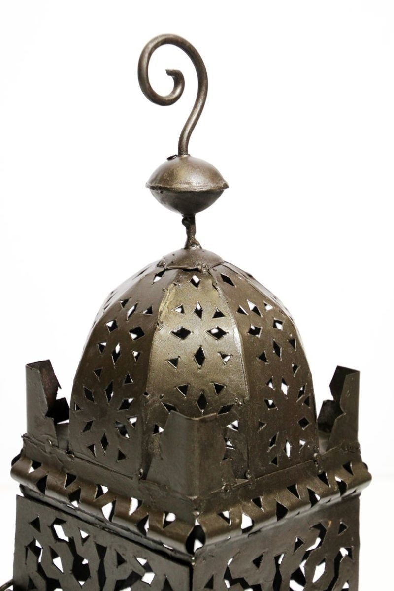 Moroccan Hurricane Metal Candle Lantern