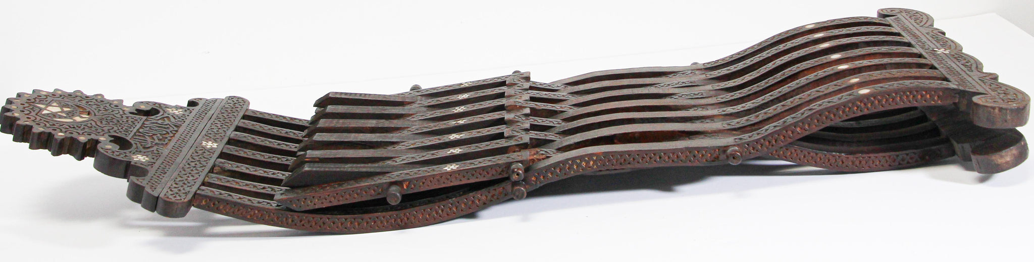 Middle Eastern 19th Century Inlaid Moorish Folding Chair