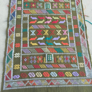 1980s Vintage Moroccan Berber Rug