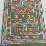 1980s Vintage Moroccan Berber Rug