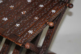 Moorish 19th Century Middle Eastern Inlaid Folding Chair