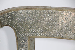 Anglo-Indian Silvered Wrapped Clad Side Chairs and Table