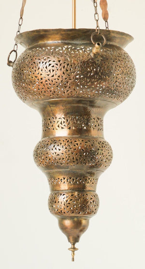 Moroccan Hanging Brass Chandelier Andalusian Moorish Style