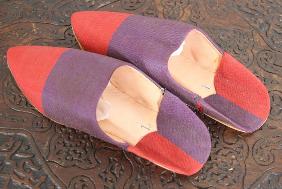 Moroccan Silk Slippers Marrakech Babouches