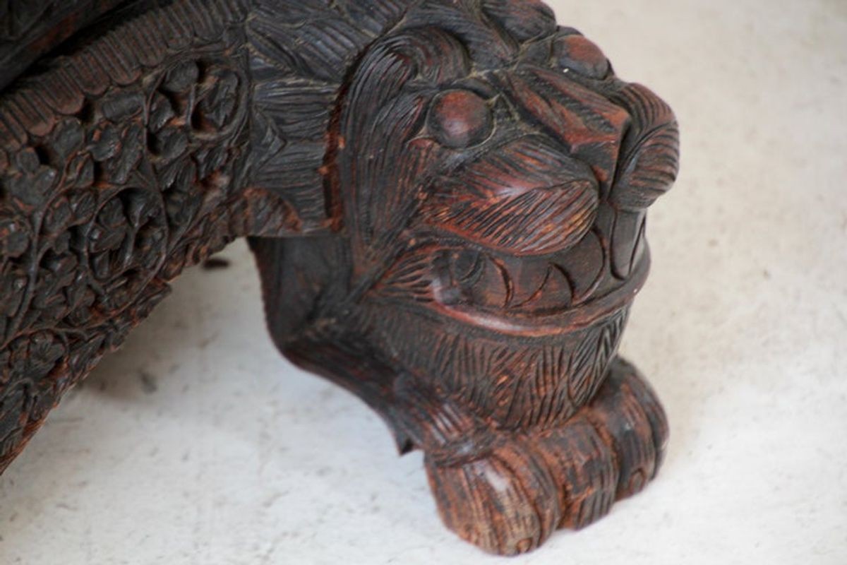 Antique Anglo Indian Mughal Sideboard or Dry Bar Cabinet