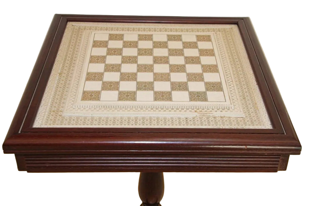 The Raj Hand Painted India-British War 1857 Game Chess with Table