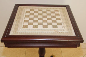 The Raj Hand Painted India-British War 1857 Game Chess with Table
