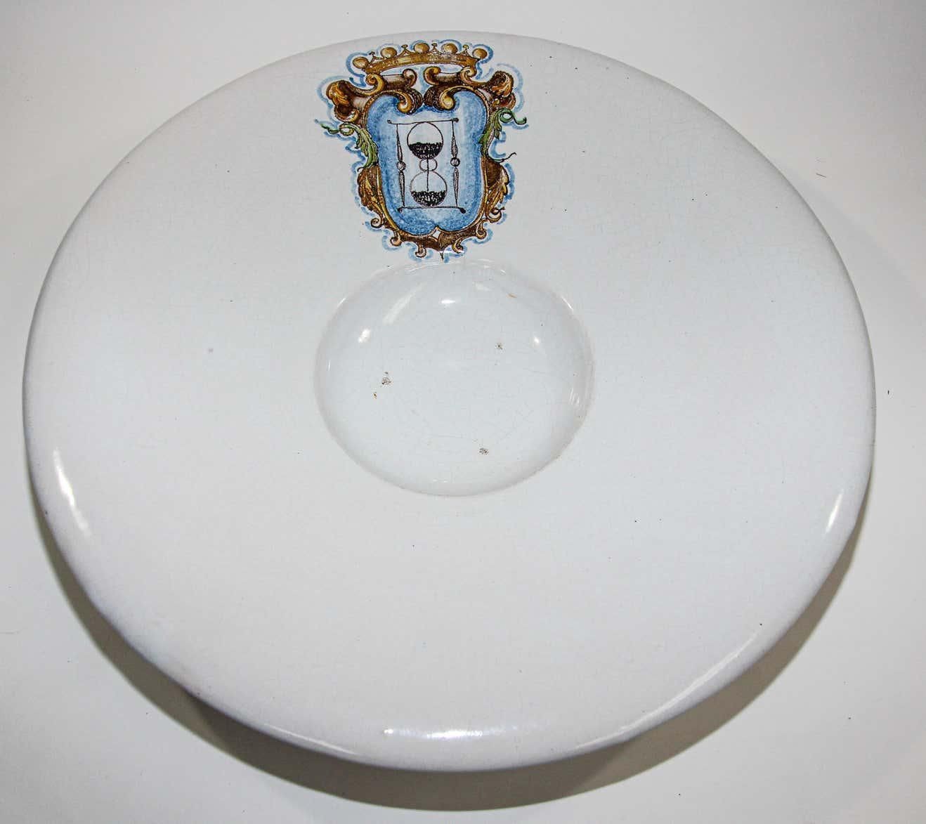 Vintage Talavera Large Stoneware White Bowl Spain