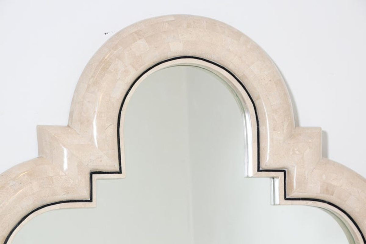 Moroccan Moorish Mirror Tessellated Stone by Maitland Smith.