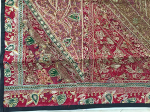 Hand Embroidered and Quilted Textile from India