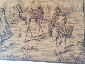 Tapestry with an 19th Century Orientalist Scene and Moorish Architecture