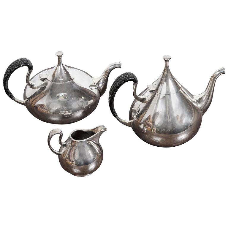 Vintage John Prip for Reed & Barton "Dimension" Tea and Coffee Set Service
