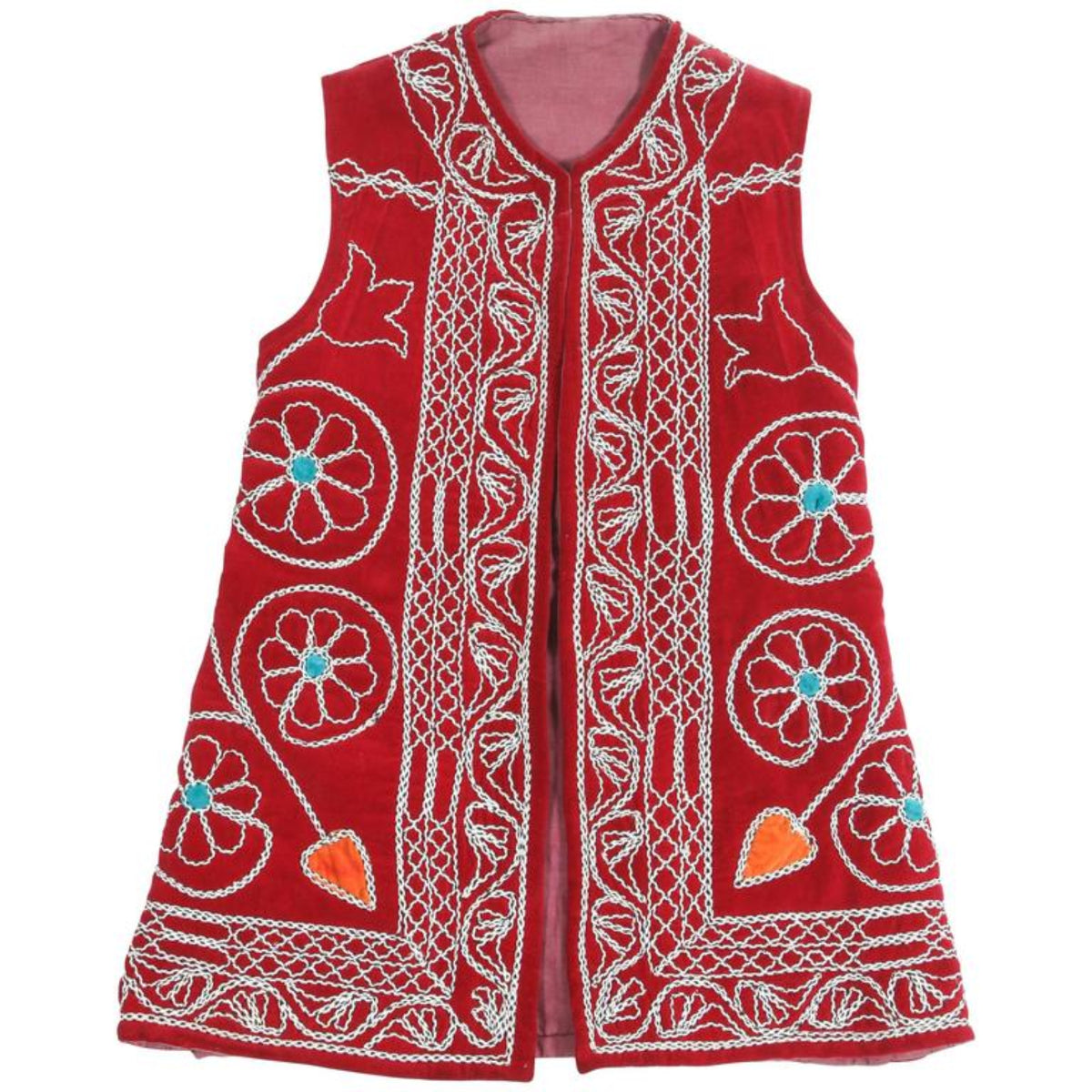 Turkish Red Ceremonial Folk Traditional Vest