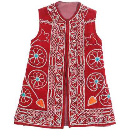 Turkish Red Ceremonial Folk Traditional Vest