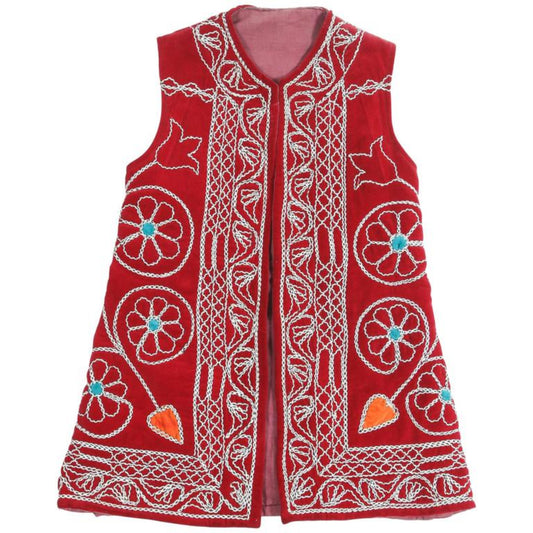 Turkish Red Ceremonial Folk Traditional Vest