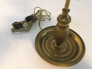 French Antique Brass Candelabra Converted into a Table Lamp