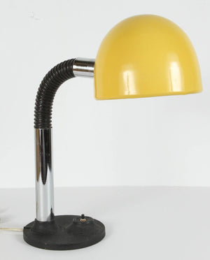 Modernist Enameld Yellow Desk Lamp