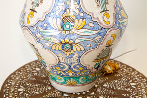 Moroccan Moorish Ceramic Table Lamp with Spanish Granada Design