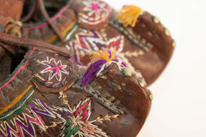 Antique Pair of Charogh Ethnic Shoes from Turkey