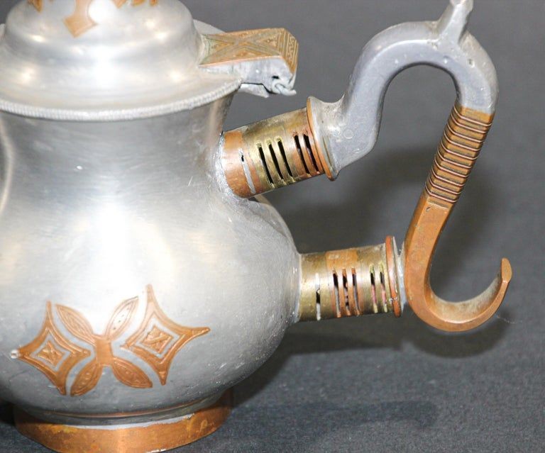 Tuareg African Pewter Tea Pot from Mauritania