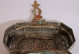 Handcrafted Tinned Copper Metal Betel or Spices Caddy Box