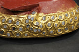 Burmese Bird-Shaped Betel Gold Lacquered Box