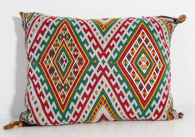 Authentic Vintage Moroccan Berber Throw Pillow