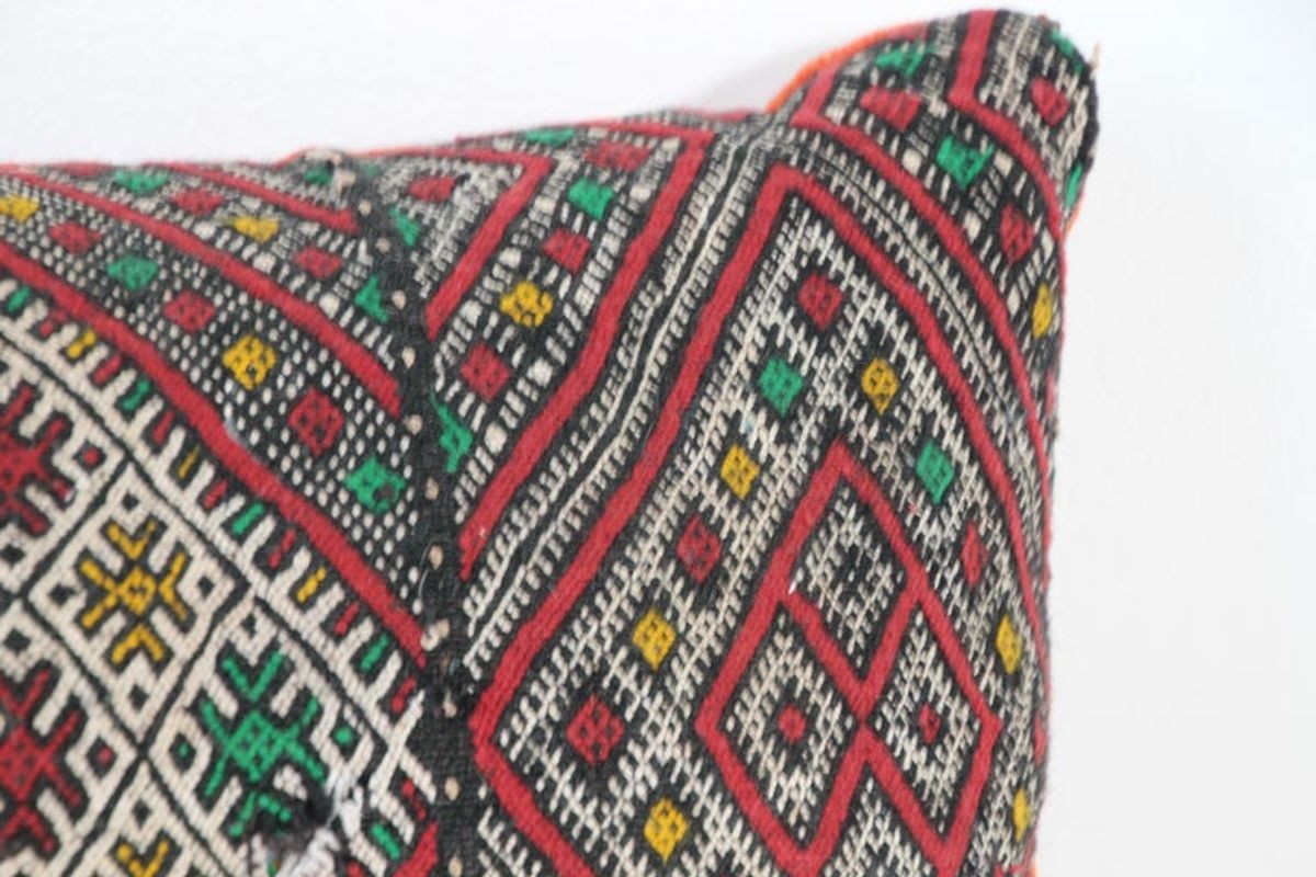 Moroccan African Tribal Throw Kilim Pillow
