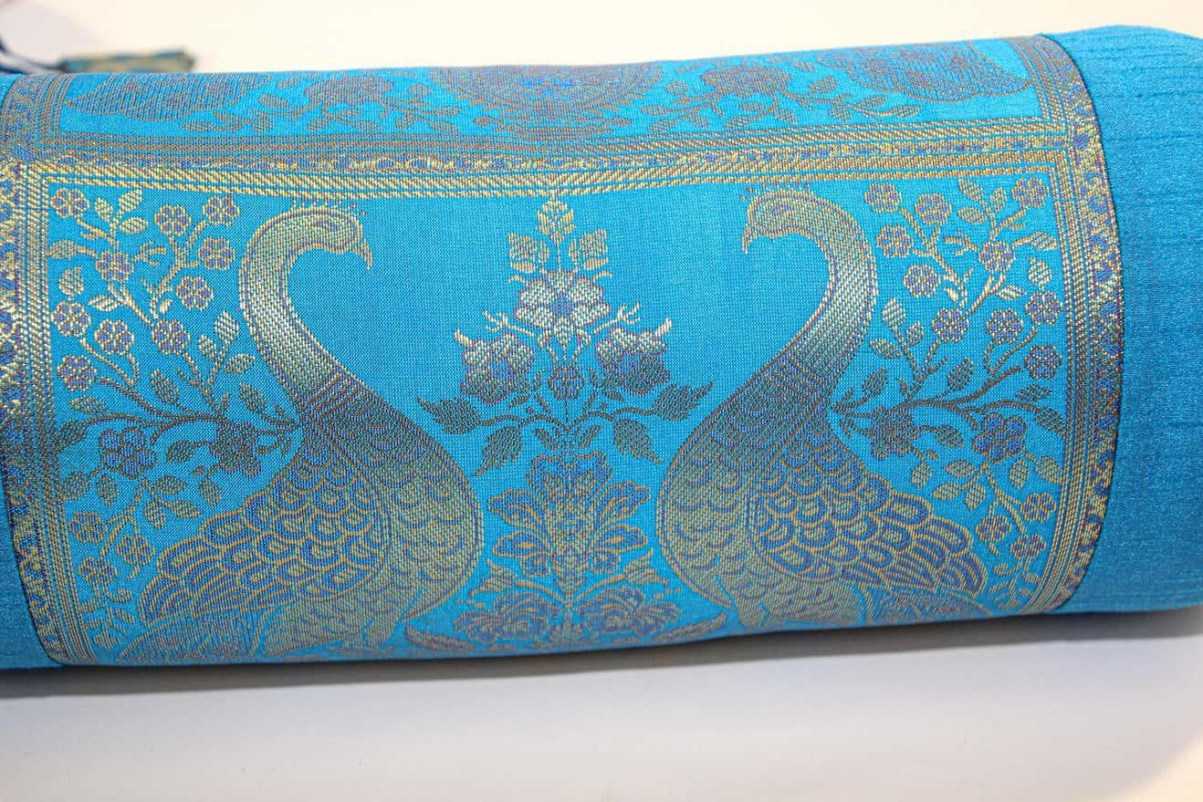 Turquoise bolster pillow deals
