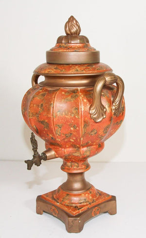 Porcelain Samovar, Tea or Coffee Urn Handmade in Italy