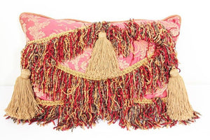 Moorish Style Decorative Red Throw Pillow by John Richard