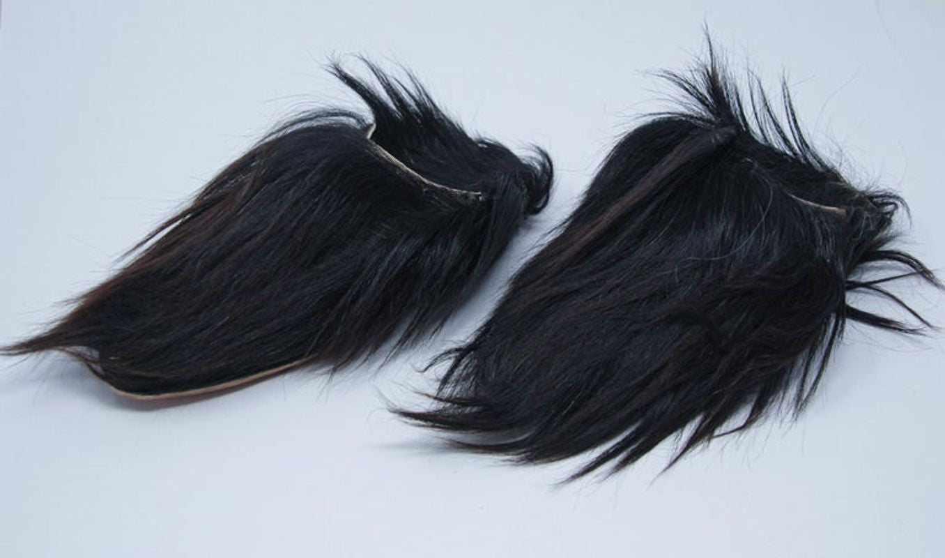 Goat hair slippers sales