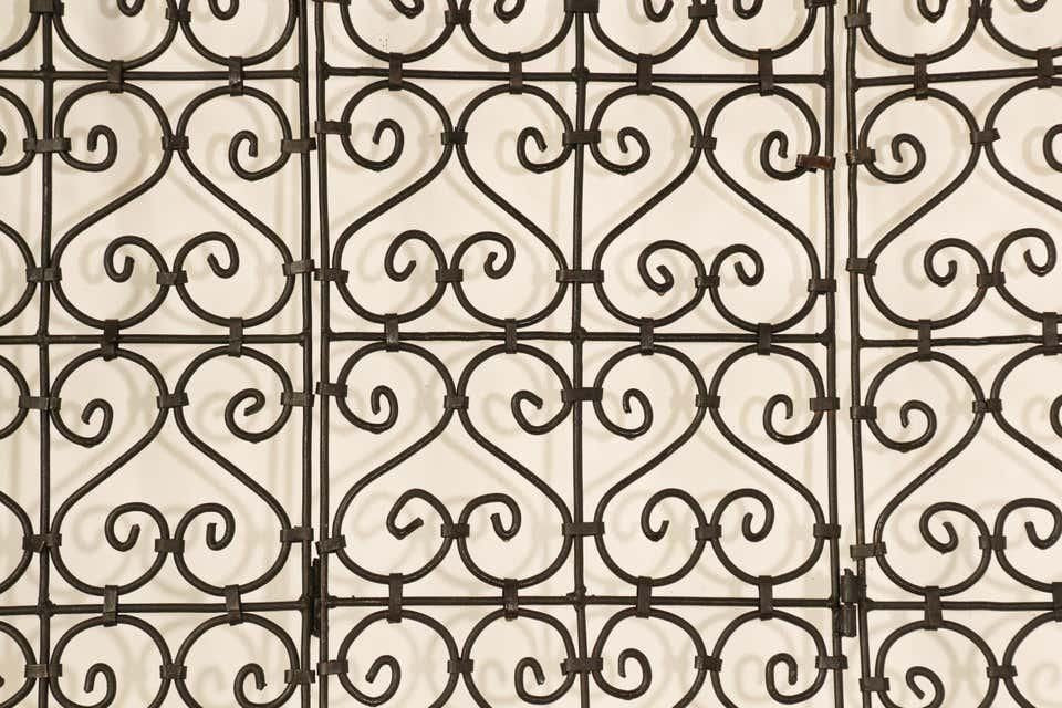 Hand Forged Iron Moorish Screen