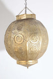 Handcrafted Moroccan Gilt Metal Pendant, North Africa