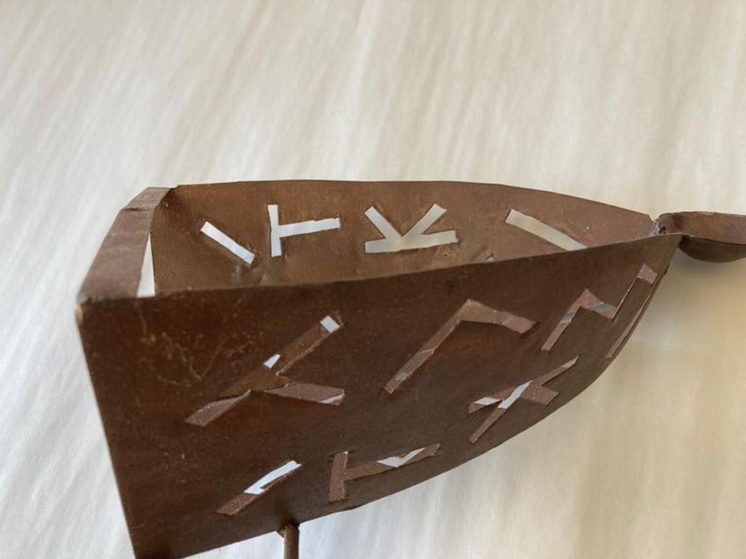 Moroccan African Art Metal Sconce