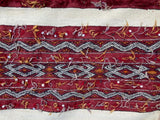 1960s Authentic Moroccan Vintage Tribal Kilim Handira Rug