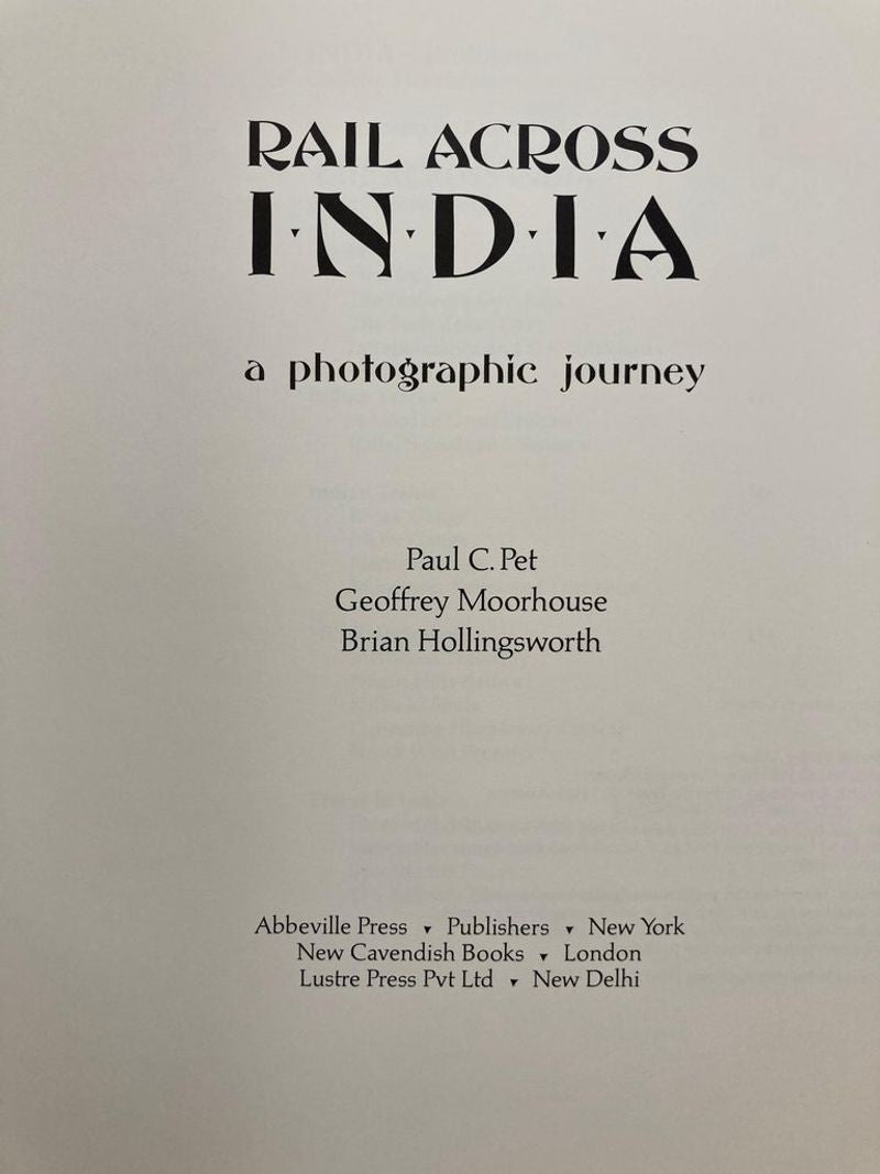 Rail Across India A Photographic Journey