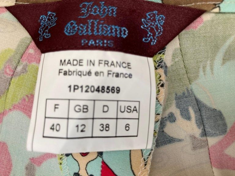John Galliano Prints Vintage Pants, Rare Trousers, 1999's