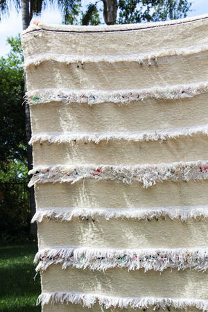 Vintage Tribal Moroccan Handcrafted Wedding Blanket Throw with Sequins 4