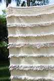 Vintage Tribal Moroccan Handcrafted Wedding Blanket Throw with Sequins 4