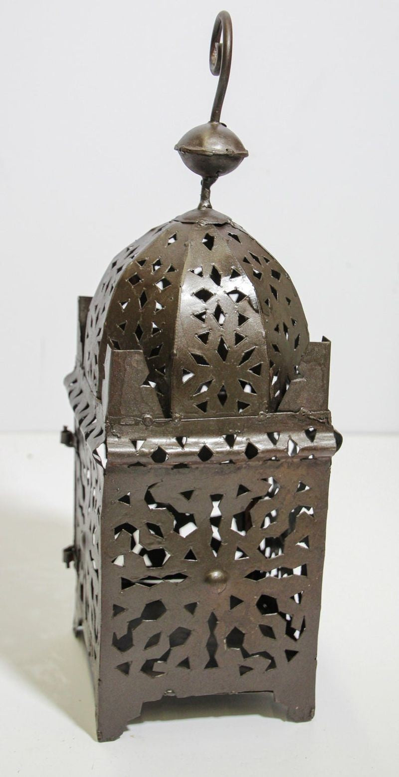 Moroccan Hurricane Metal Candle Lantern
