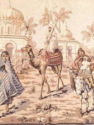 Large Tapestry with an 19th Century Orientalist Scene and Moorish Architecture