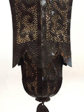 Moorish Handcrafted Metal Lanterns Pendants with Hand of Fatima, North Africa