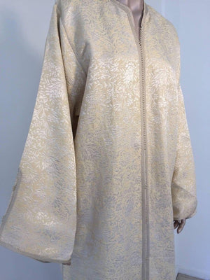 Moroccan Caftan from North Africa, Morocco, Vintage Gold Kaftan, 1970