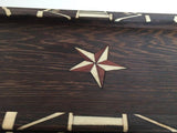 Antique Anglo-Indian set of Six Staking Wood Trays with Bone Inlays