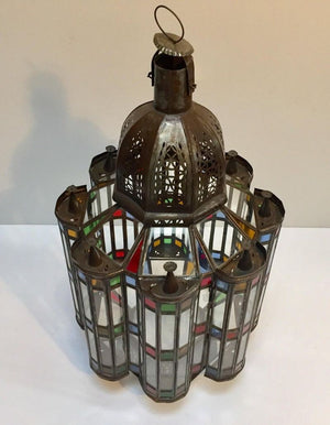 Mamounia Moorish Glass Lantern
