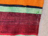 1960s Moroccan Vintage Flat-Weave Berber Rug