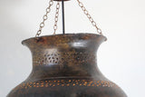 Vintage Moroccan Bronze Moorish Chandelier