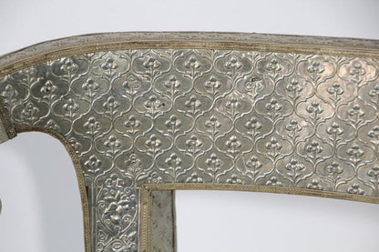 Anglo-Indian Silvered Wrapped Clad Side Chairs a Pair